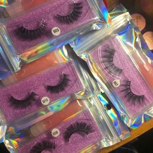 Body butter, lip scrub, and eyelashes